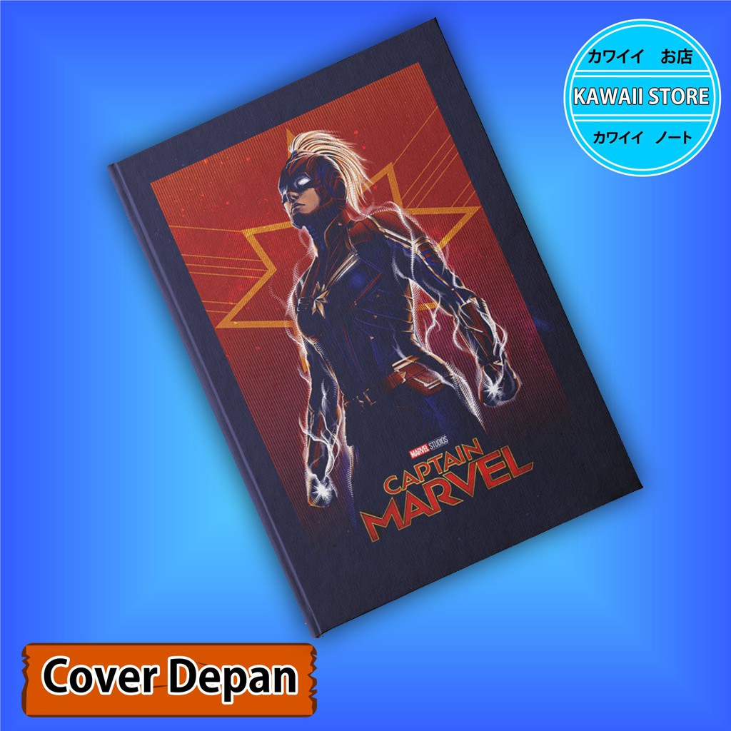 

Notebook / Pocket book Hard Cover Marvel AVENGER CAPTAIN MARVEL B uk A5 & A6 / Notes Book
