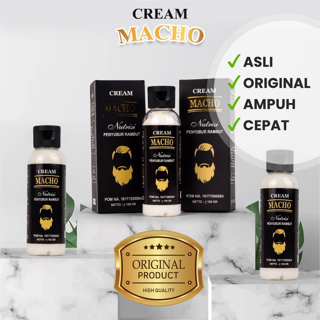 SKIKI91 - SOLUSI KEBOTAKAN Cream Macho Obat Penumbuh Rambut/ terampuh