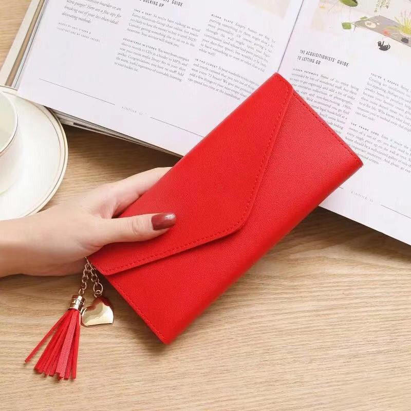 (COD) Dompet Lipat Wanita Women Wallet Fashion Dompet Kulit MALL SHOPPING