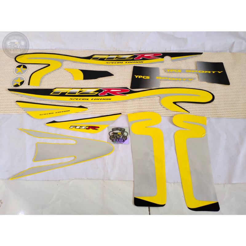 Striping Yamaha Fiz R Caltex Kuning
