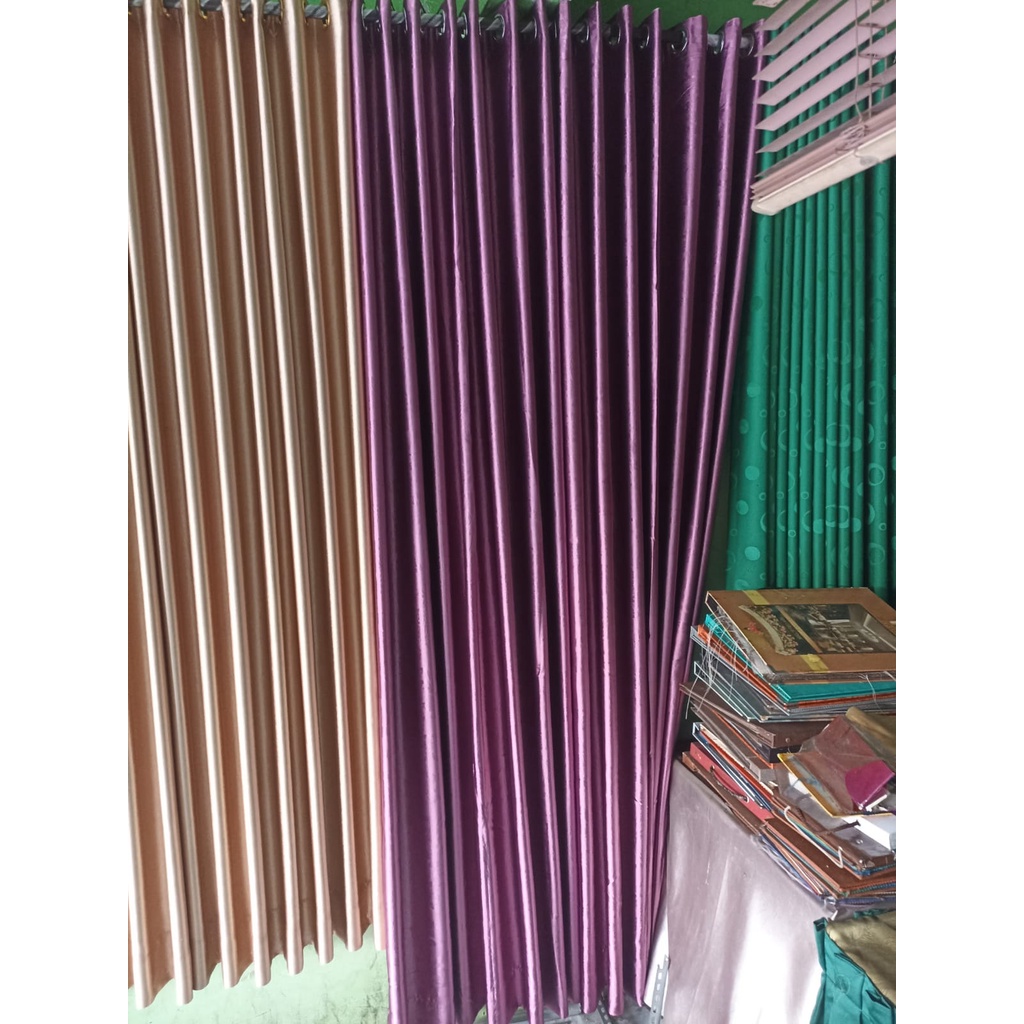Gorden Bahan Blackout Pink Import 1 Set