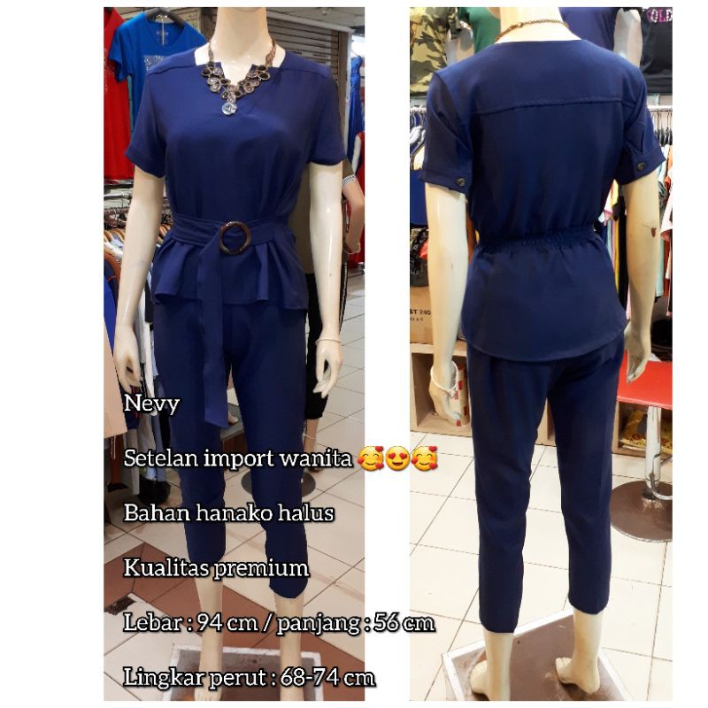 SETELAN WANITA IMPORT HIGH QUALITY ONE SET FASHION CANTIK BAHAN HANAKO HALUS