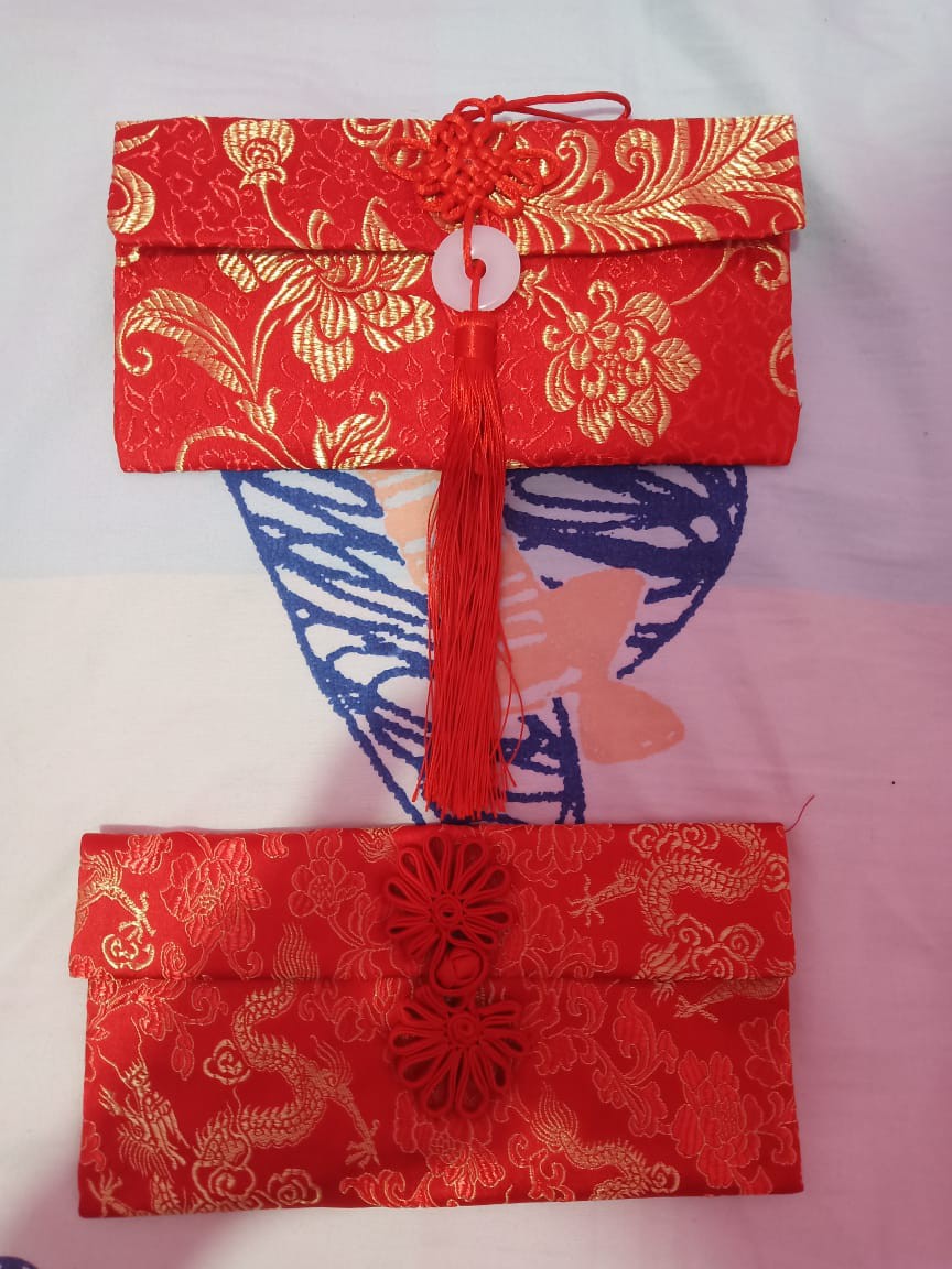 Angpao Kain Teapai Tepai Tunangan Angpao Susu  Kakek Nenek Orang Tua Sangjit Imlek Red Envelope