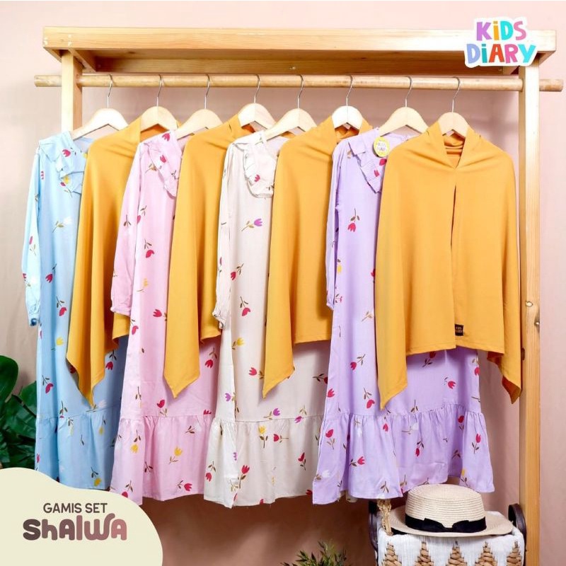 GAMIS SHALWA SET HIJAB KIDS DAIRY