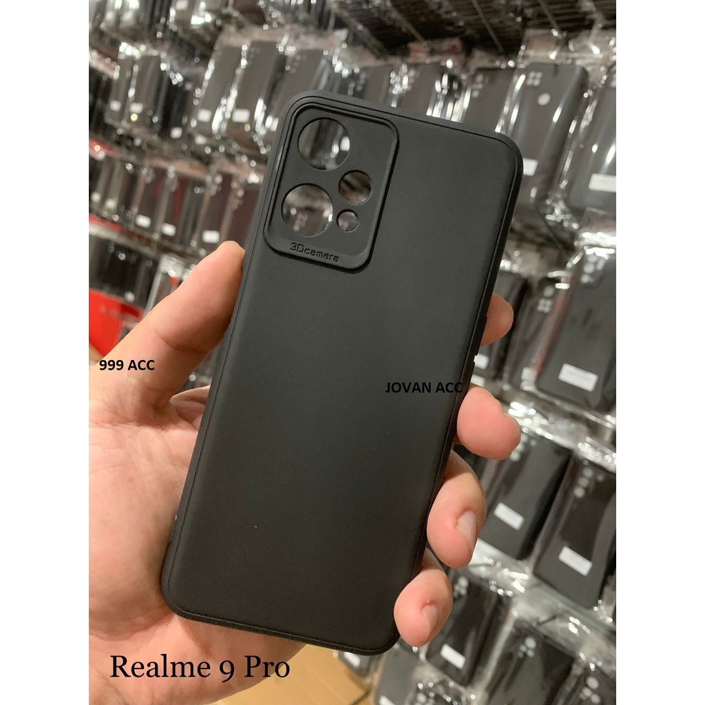 REALME C53 C55 C55 NFC 9 9i 9 PRO 9 PRO+ 6 6 PRO CASE SOFT BLACK PREMIUM SILIKON HITAM FULL SOFTCASE KARET CASING PROTECT KAMERA COVER PELINDUNG CAMERA REALME 9 PRO PLUS REALME 9 PRO +