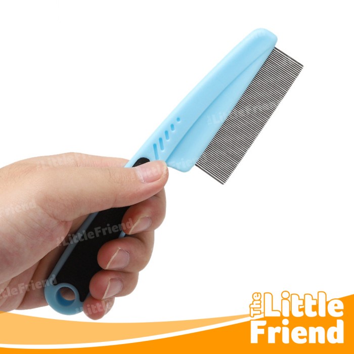 Sisir Serit Kutu Ketombe Kucing Anjing PET FLEA COMB BLACK HANDLE