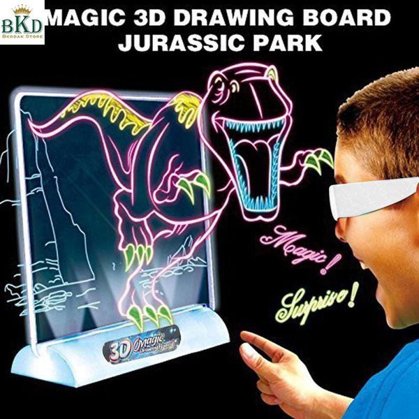 Mainan Papan Tulis  Magic Drawing Board 3D
