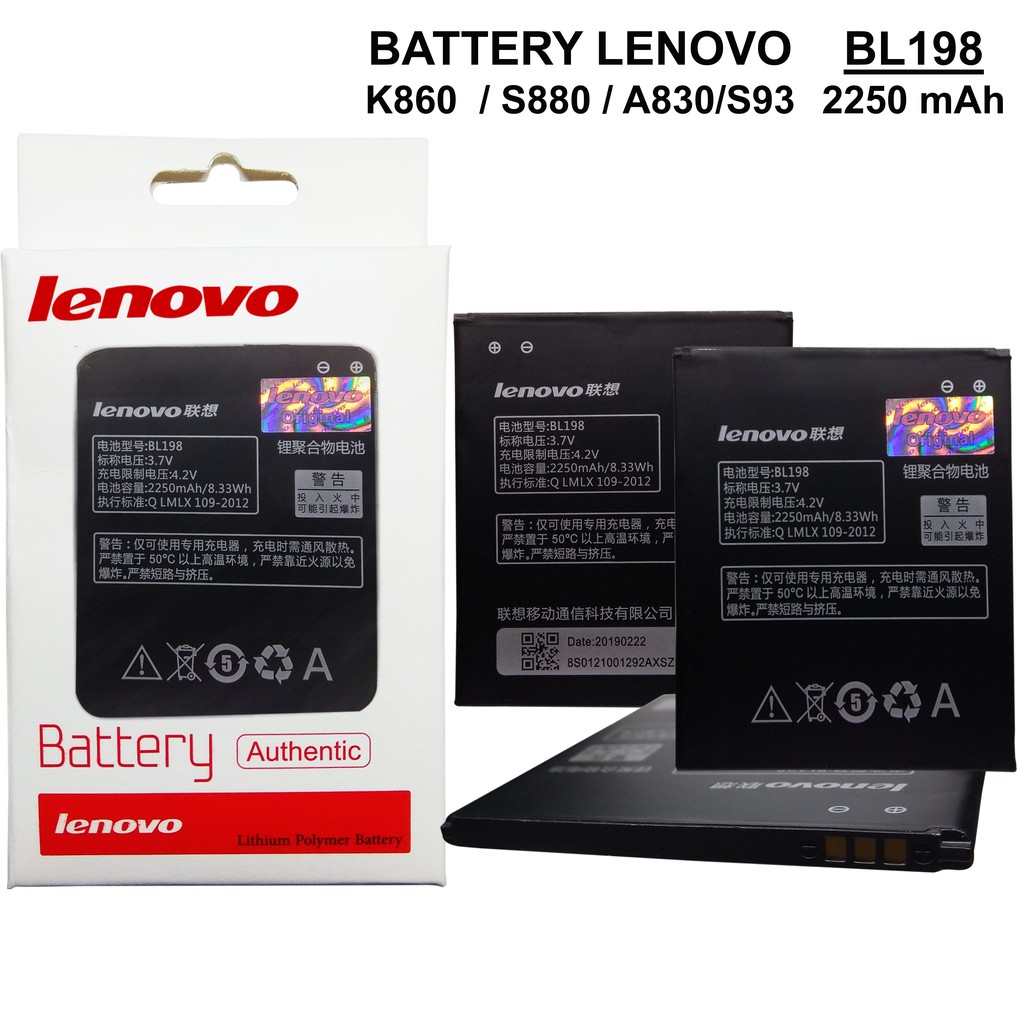 BATRE BATTERY BATERAI LENOVO K860/ S880/ A830/ S890/ BL198/ BL 198 HQ