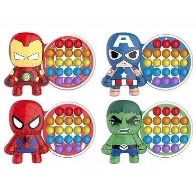 NEW AVENGERS BUBBLE Push Pops Bubble Toys Pop It Finger Kartun Avenger