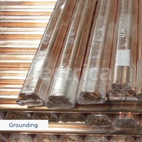 COPPER ROD FULL TEMBAGA 1 inch 4 meter (GROUND PENANGKAL PETIR GROUNDING 1&quot; &quot; 4m Mtr)