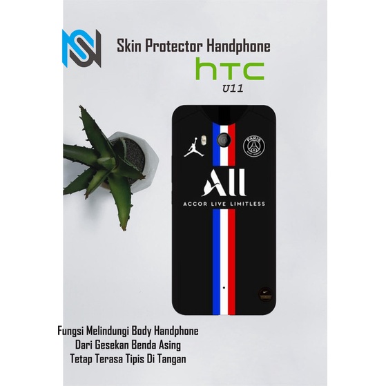 Isi 2pcs Garskin Hp HTC U11 Motif Logo 2 Free Custom Motif (Bisa COD)