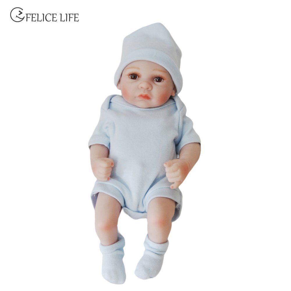 Mainan Boneka Bayi Perempuan Reborn Realistis Bahan Vinyl Lembut Untuk Anak Perempuan 3 Tahun