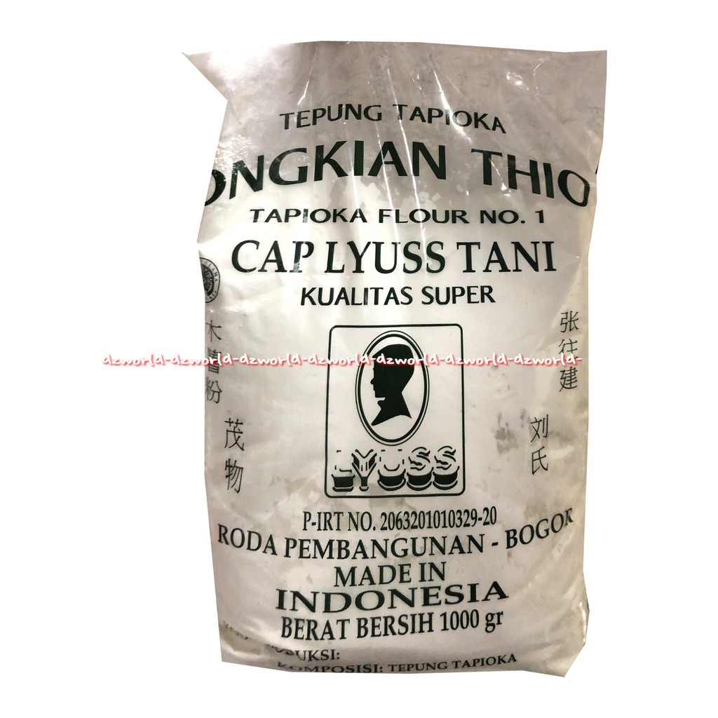 Tepung Tapioka Ongkian Thio Cap Iyuss Tani 1000gr 1kg Power Beras Pati Singkong Tapioka Powders Ongkian Tio