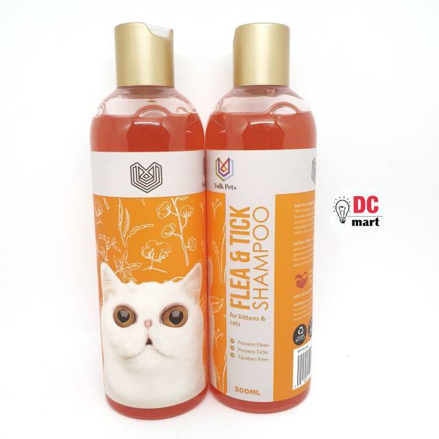 Volk Pet CAT Shampoo / FLEA &amp; TICK 500mL / Shampo Kucing / NO Paraben