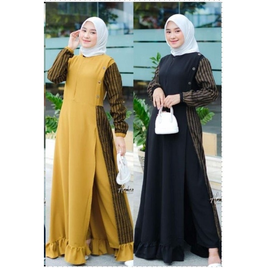 SET CELANA TUNIK FIRDA ALFARO MOTIF RAMI