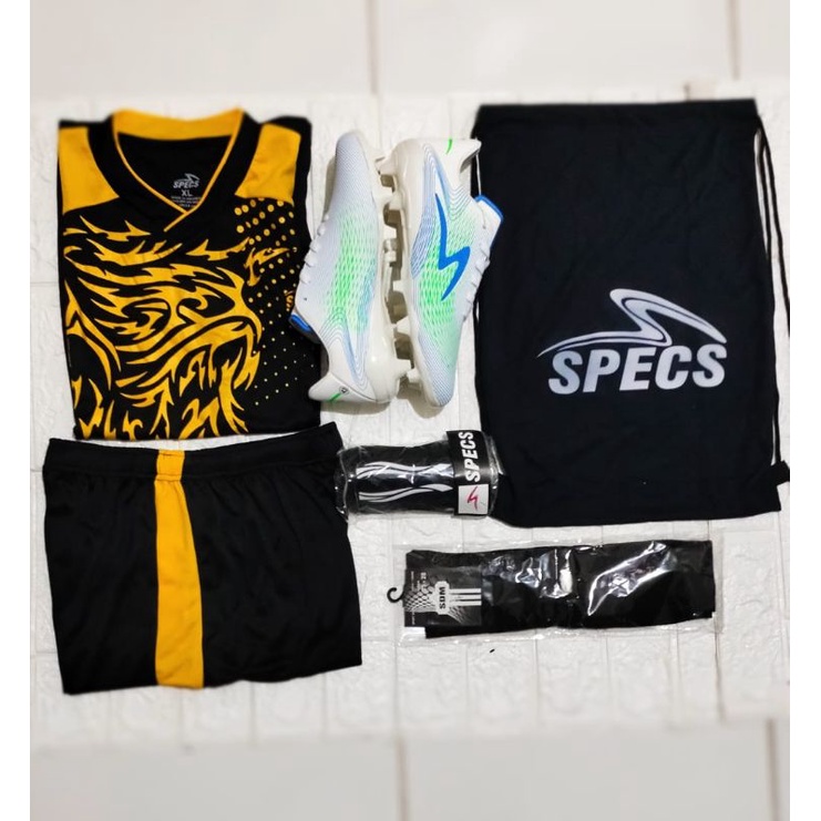 Promo !!! Sepatu Bola SPECS Ultra Grade ORI ( Paket komplit )-PKT 5 Ultra Putih