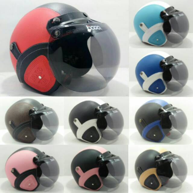 Helm retro bogo klasik