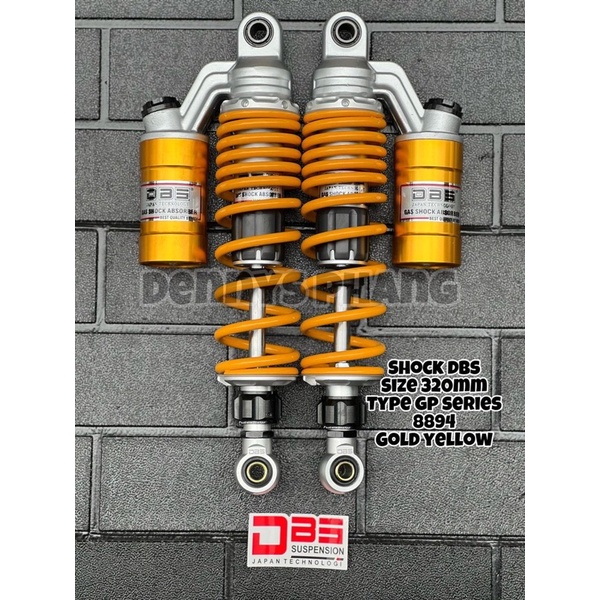 SHOCKBREAKER TABUNG RX KING CB 100 SUPRA KHARISMA UK 320MM dan 340mm DBS ORIGINAL MODEL KTC EXTREAM-Dbs Gp 320 kning/gol
