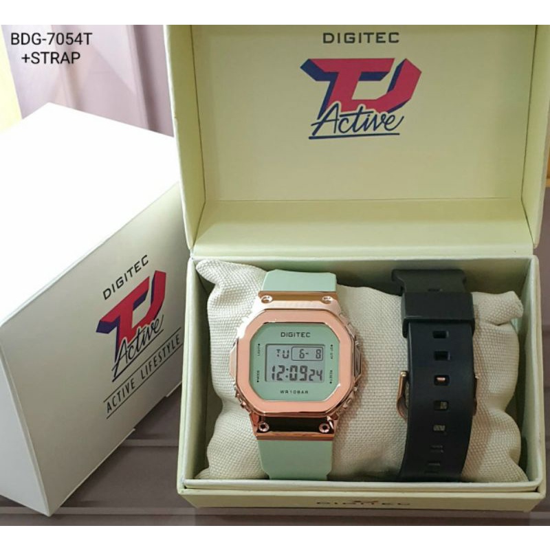 Jam Tangan Wanita Digital Digitec Original BDG-7054T Tahan Air Garansi Resmi 6 Bulan