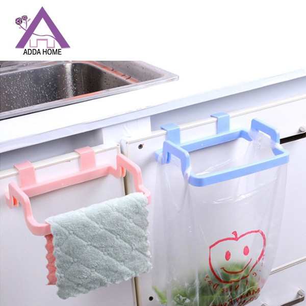 Adda Home - Rak Gantungan Kantong Plastik Sampah Handuk Dapur