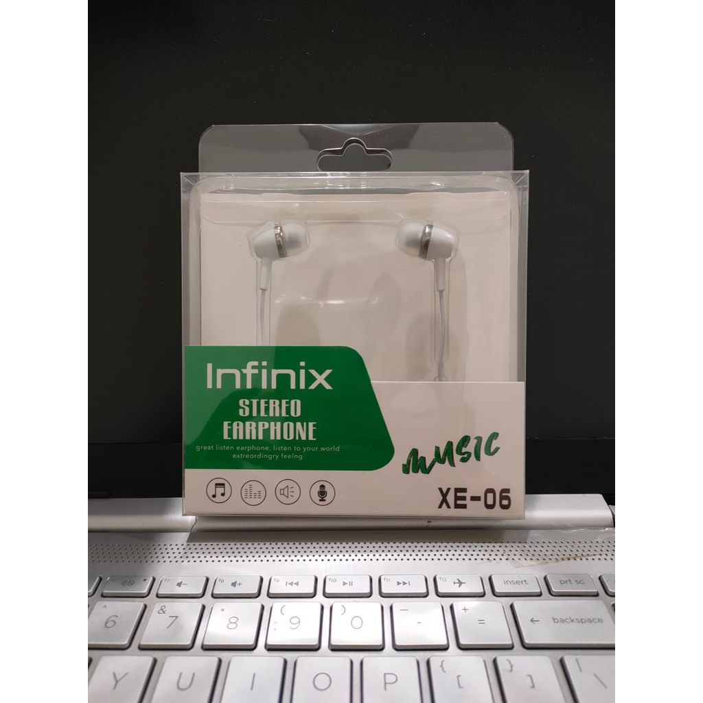 Earphone Stereo INFINIX ORIGINAL 100% Handfree Infininix Headset Infinix Origional