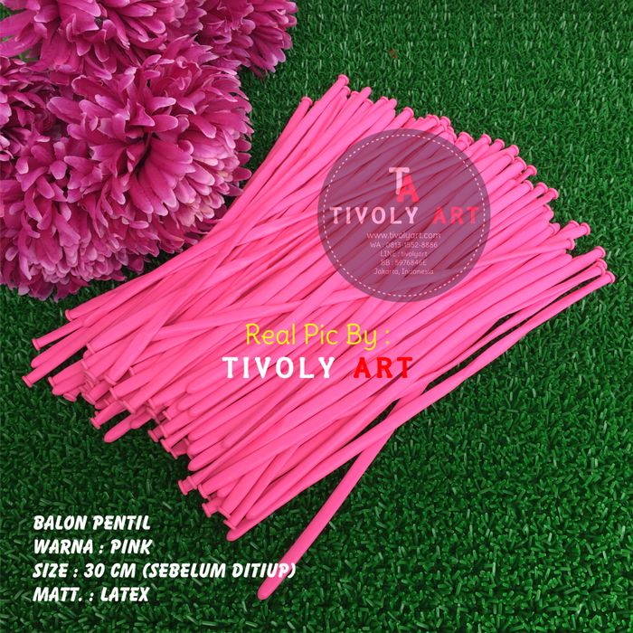 Balon Latex Pentil / Balon Pentil Pink / Balon Twist / Balon Cacing Termurah