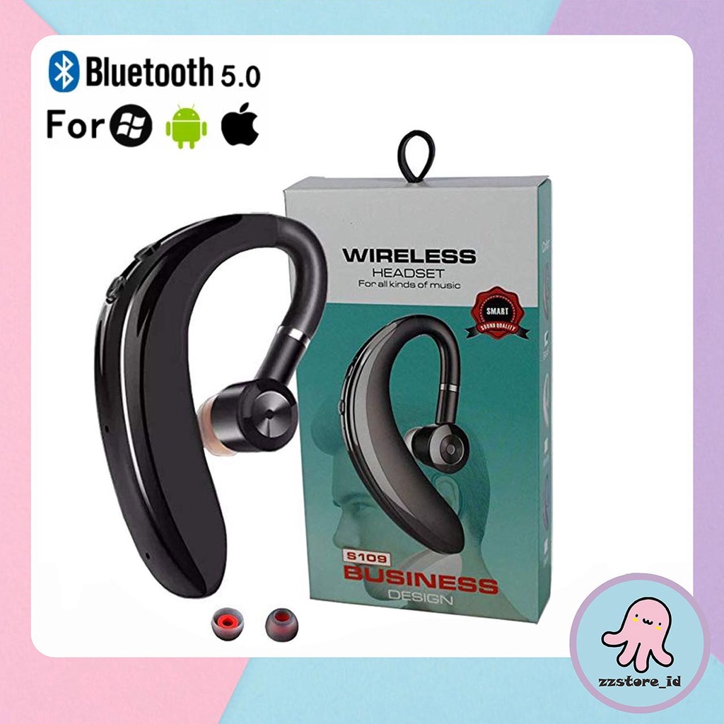 Earphone / Headset Bluetooth S109 Wireless Business