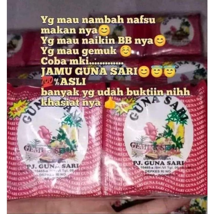 Jual Jamu Guna Sari Gemuk Sehat Shopee Indonesia 1397