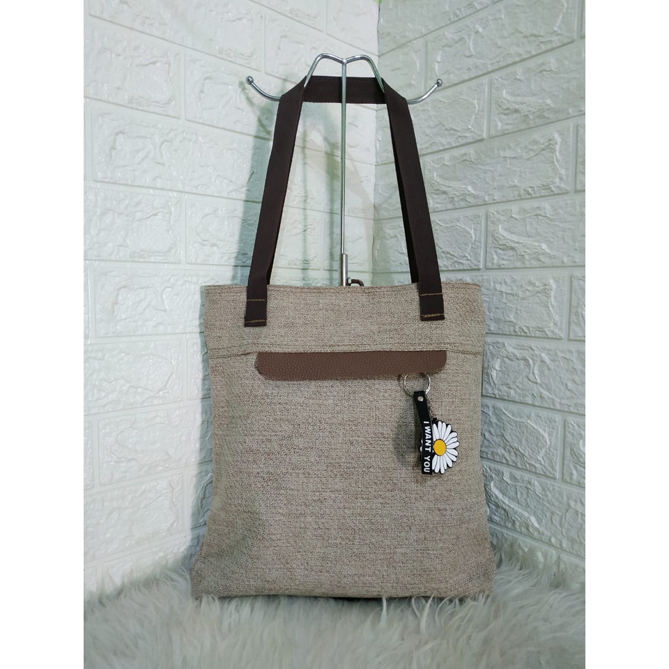 tote bag, tas tote bag, tote bag kanvas, tas tote bag wanita, tas wanita, totebag bunga daisy