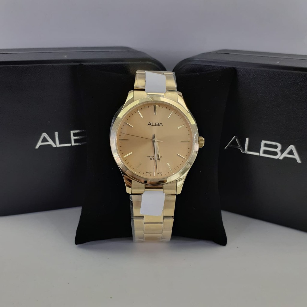 JAM TANGAN PRIA ALBA ARSZ02X1 GOLD ORIGINAL