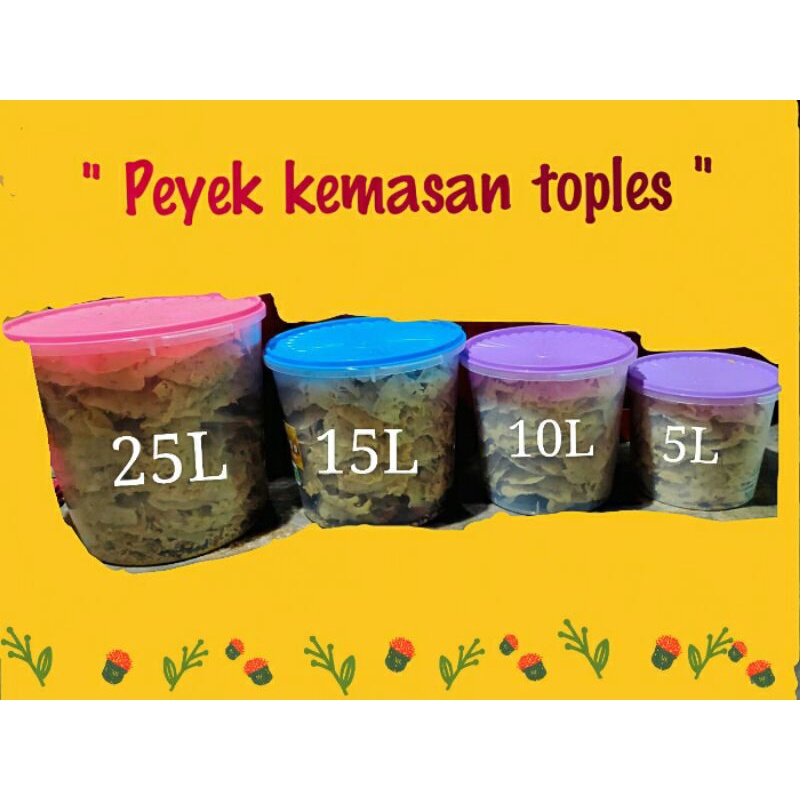 

peyek kemasan toples 5L