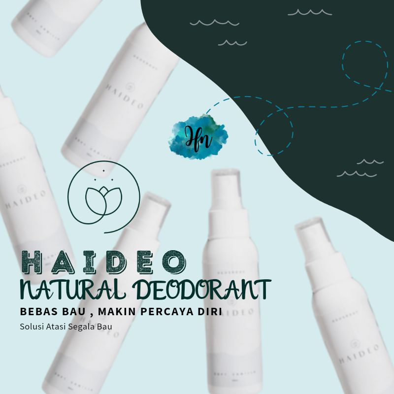 HAIDEO NATURAL DEODORANT SPRAY HALAL BPOM