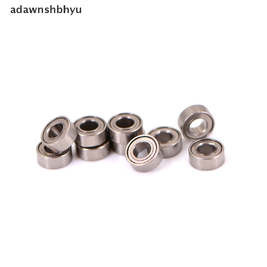 Adawnshbhyu 10pcs Bantalan Mini bearing Baja Rolling Ball bearing MR63ZZ 3*6*2.5mm