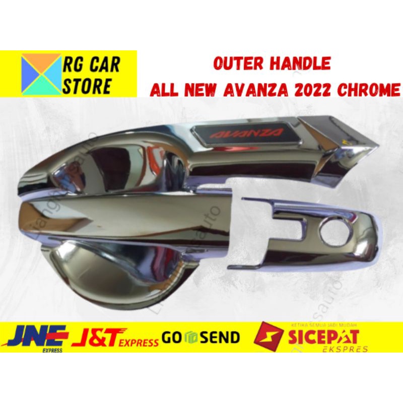 PAKET MODIF ALL NEW AVANZA 2022 Type G-OUTER HANDLE TANK COVER CHROME DIJAMIN PNP BERKUALITAS