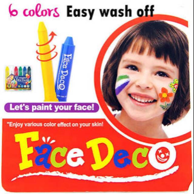 Face deco/fae painting/mainan import/lukis wajah/face deco amos/mainan anak/face art/body painting
