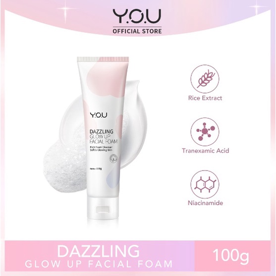 YOU ( Y.O.U ) Dazzling Glow Up Facial Foam