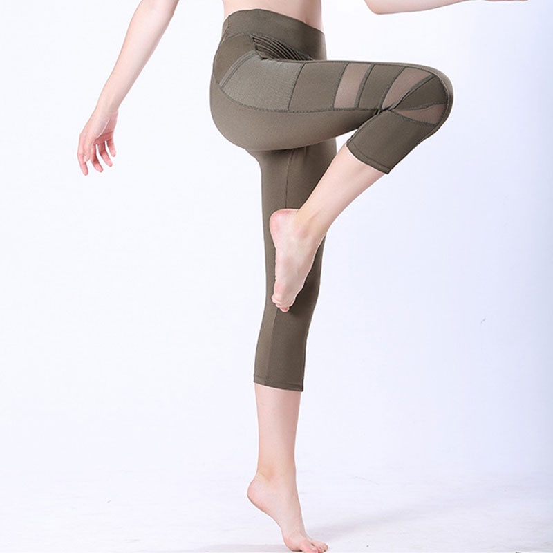 Yoga Legging Celana Sport Wanita High Waist Polos Import High Quality KZ865