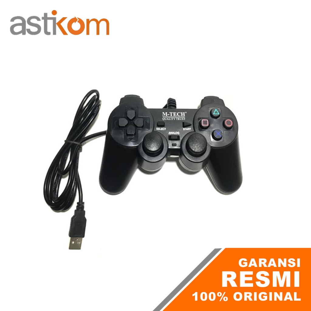 Gamepad Joystick Stik PC Single Black M-tech MT-830S USB