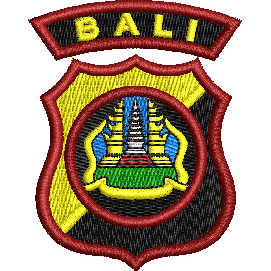 PATCH BORDIR POLDA | BADGE BORDIR POLDA | LOGO POLDA BALI