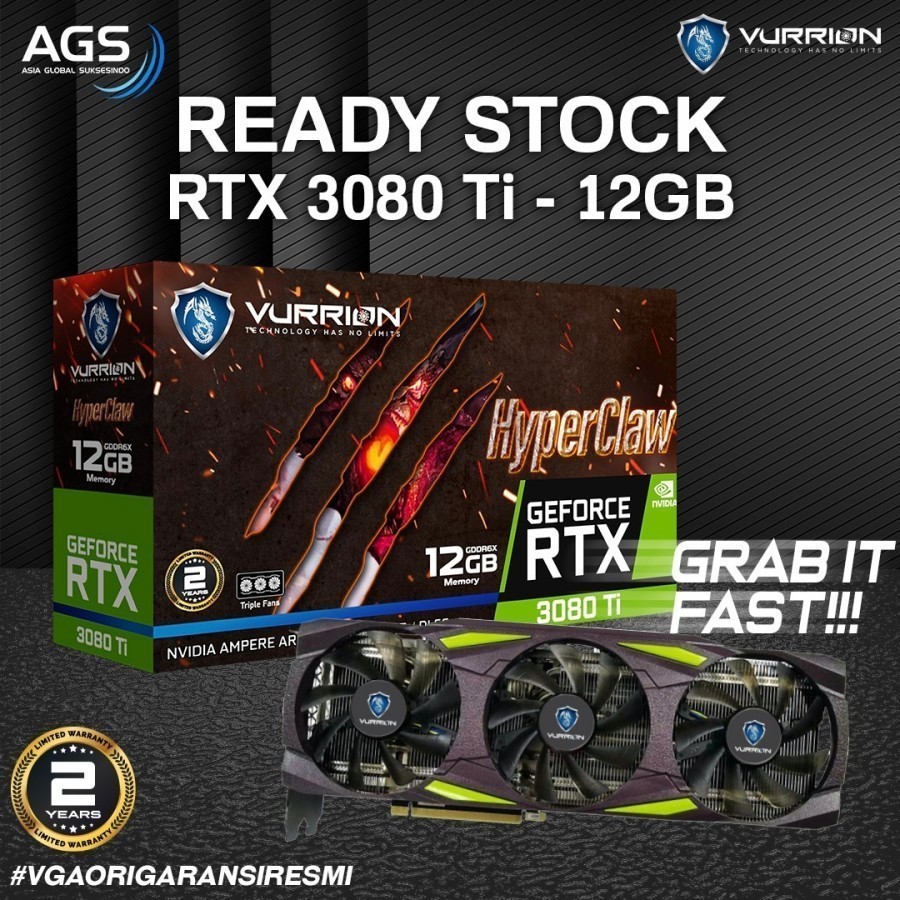 RTX 3080 Ti HyperClaw 12GB GDDR6X 384Bit Vurrion - Triple Fan