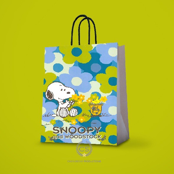 

Terlaris Paper bag snoopy/size L/paper bag tas kado/goodie bag/hampers/custom - 1, M