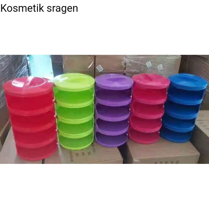 [ WARNA ] TUDUNG SAJI SUSUN 4  / RAK PENUTUP MAKANAN 4 SUSUN / WADAH PENUTUP MAKANAN