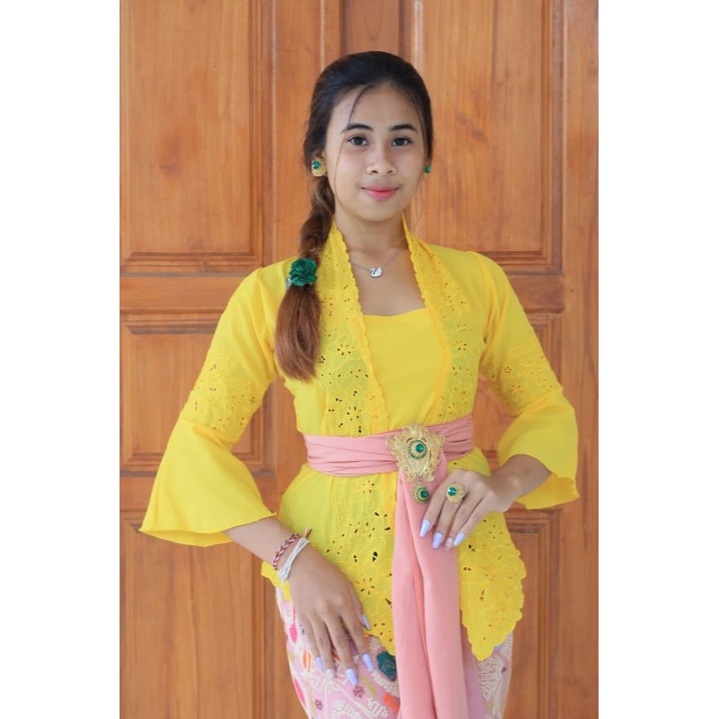 (kebaya saja) Kebaya bali bordir kerawang / kebaya / kebaya bordir / kebaya bali / kebaya kerawang