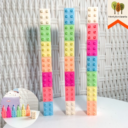 

Stabilo Bentuk Lego Susun 1 Set Isi 6 Pcs Warna Pastel Murah Bagus Imut Lego Stackng Pastel Highlighter Fancy Best Gift Present For Birthday Event Souvenir Alat Tulis Kantor Sekolah Ready Grosir Kado Ulang Tahun READY COD