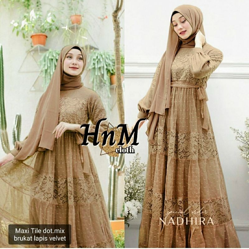 Mocca Maxi Nadhira Tile Dot