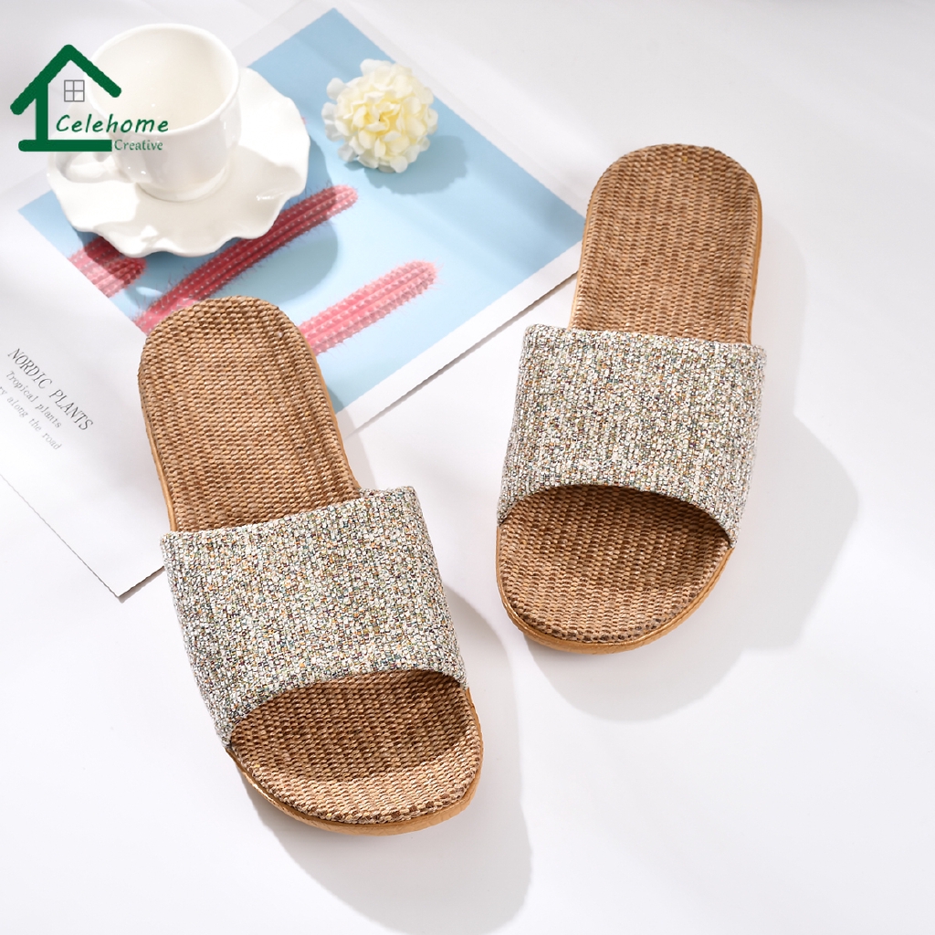  craftfashion Sandal Selop Rumah  Bahan Rajut Ringan untuk 