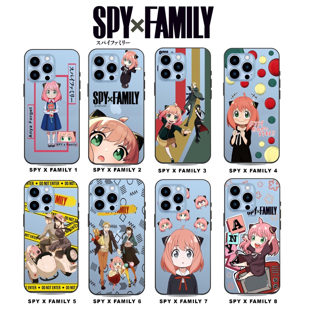 Casing Spy X Family case Softcase iphone Samsung Oppo Xiaomi vivo Realme Infinix Huawei