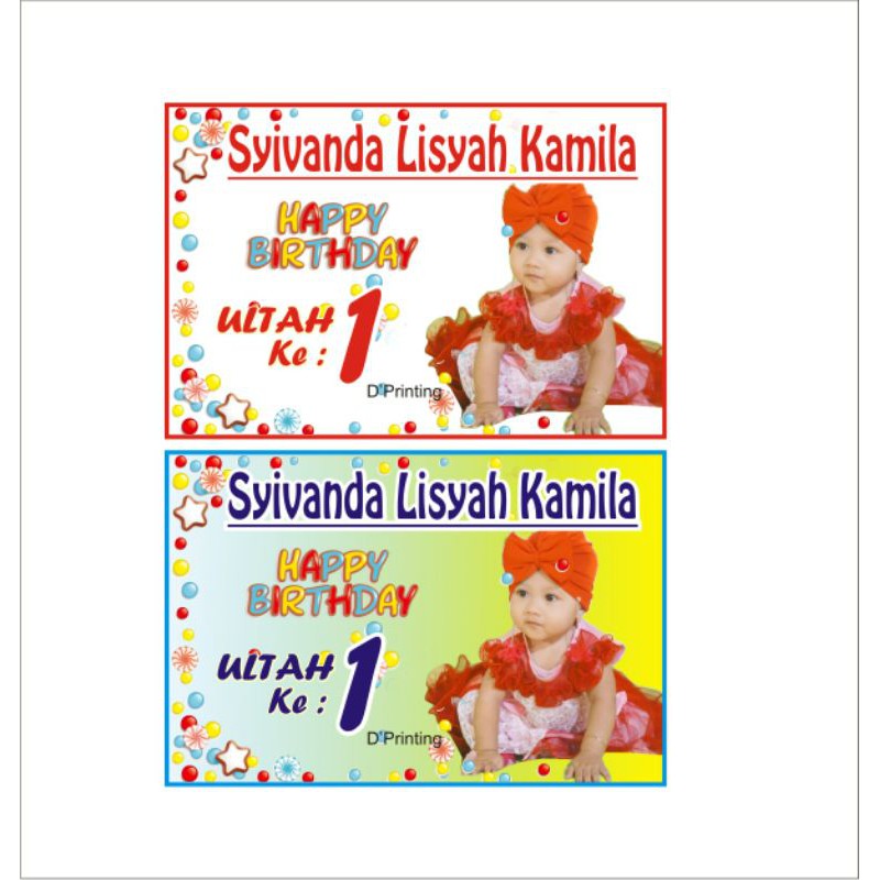 

Stiker ultah anti air UK 6 x 12 Minor 30pcs