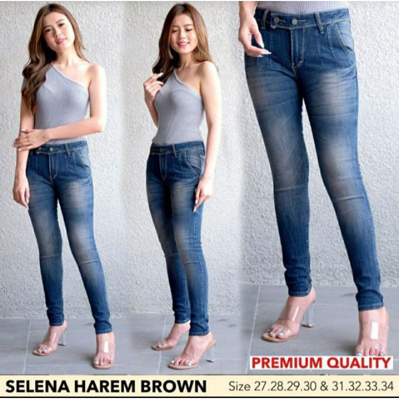 CELANA JEANS SELENA HAREM BROWN