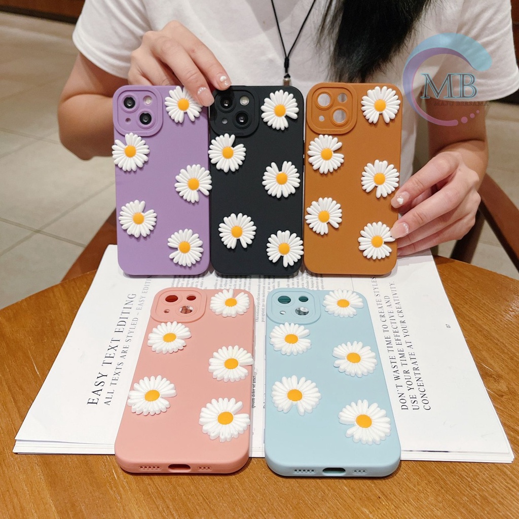 SOFTCASE PROCAMERA BUNGA DAISY 3D IPHONE 13 PRO MAX MB3647